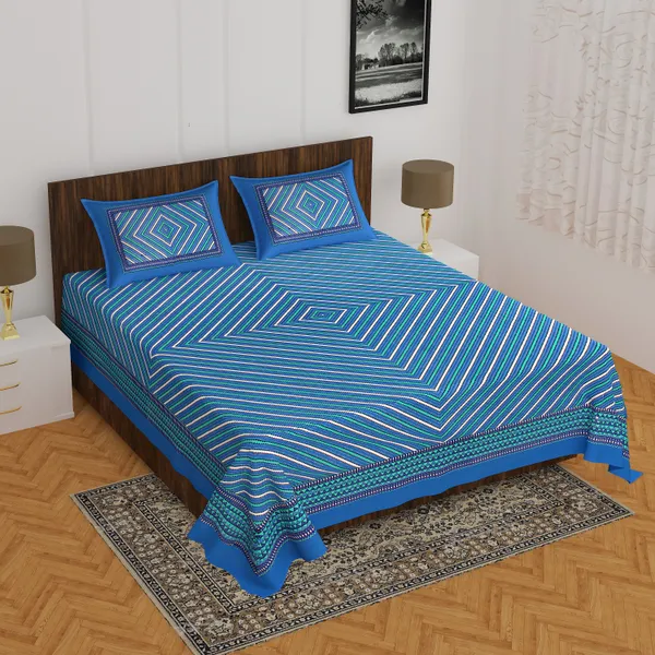 Rajasthani_Jaipuri_Traditional_Double_Bedsheet_with_2_Pillow_Cover_(Navy_Blue)