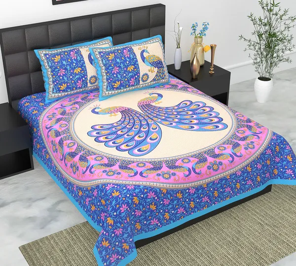 Rajasthani_Jaipuri_Traditional_Queen_Bedsheet_with_2_Pillow_Cover_(Blue)