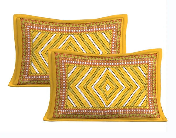 Rajasthani_Jaipuri_Traditional_Double_Bedsheet_with_2_Pillow_Cover_(Parrot_Green)