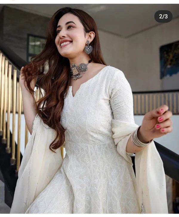 Premium_White_Cotton_Anarkali_Suit_Set