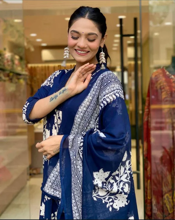 Blue_Premium_Cotton_Anarkali_Set_for_Women