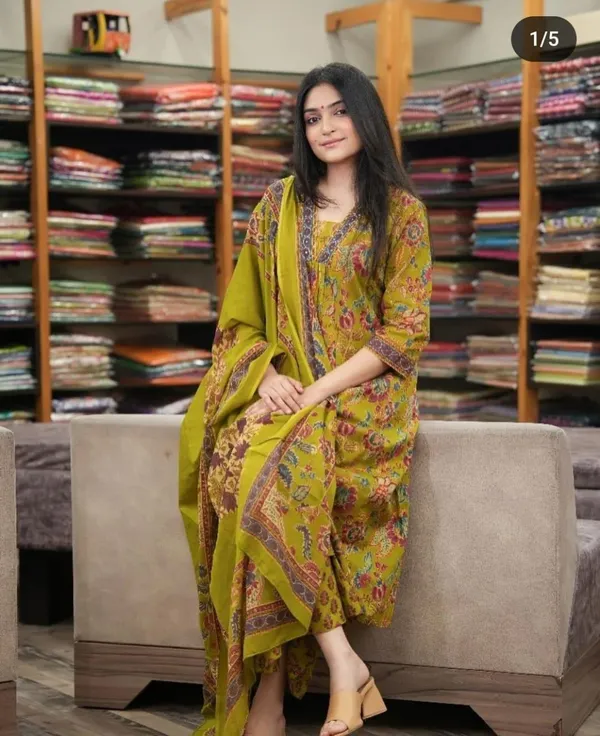 Green__Premium_Cotton_Anarkali_Set