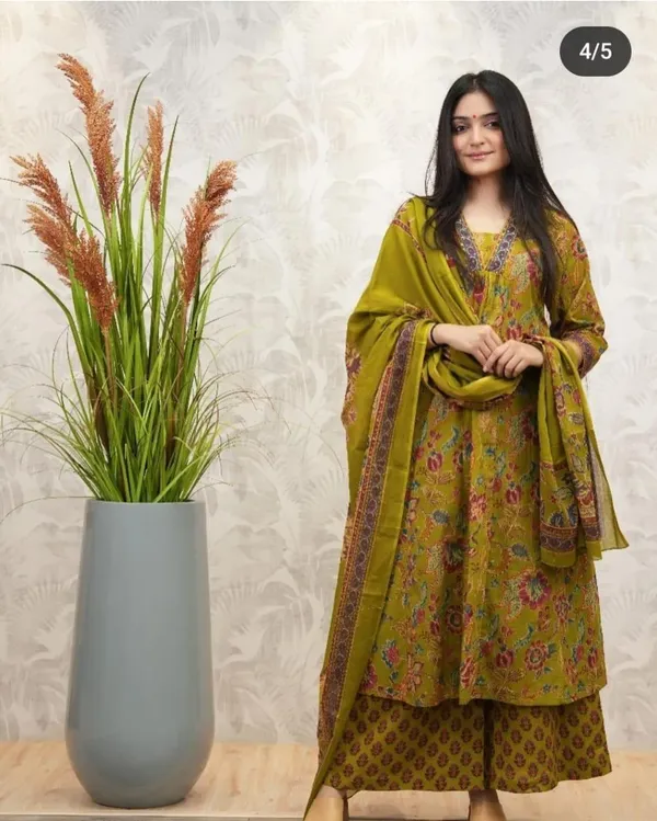 Green__Premium_Cotton_Anarkali_Set