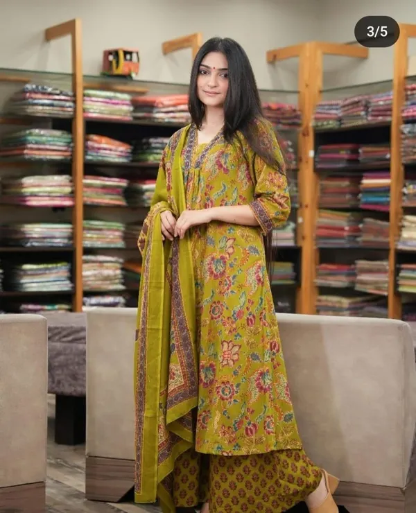 Green__Premium_Cotton_Anarkali_Set