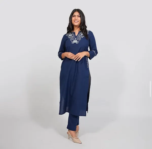 Premium_Cotton_Embriodered_Kurta_Pant_Set