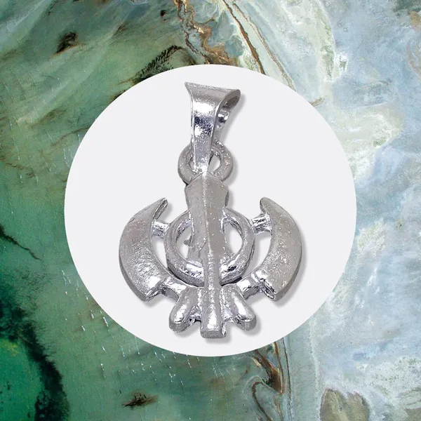 Silver_Sikh_Khanda_Pendant_For_Kids