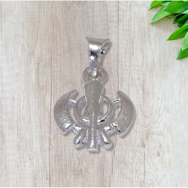 Silver_Sikh_Khanda_Pendant_For_Kids