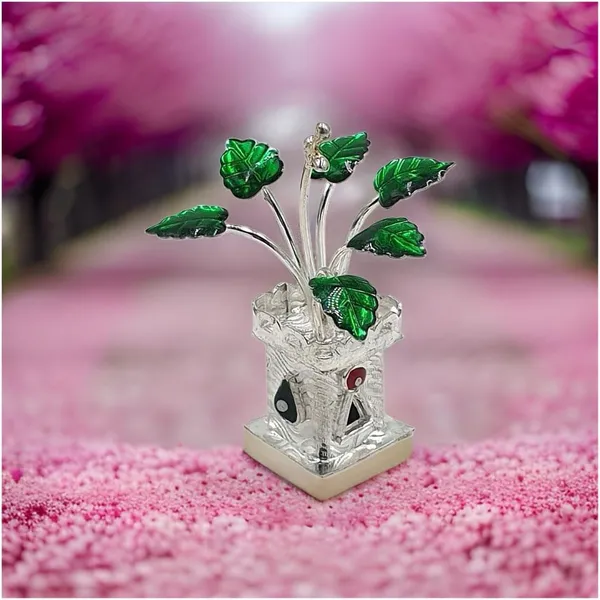 Silver_Tulsi_Plant_Idol_For_Pooja_Item