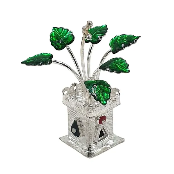Silver_Tulsi_Plant_Idol_For_Pooja_Item