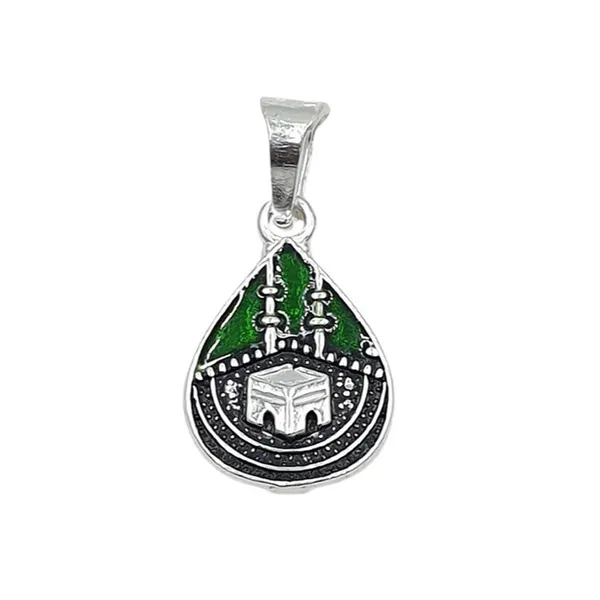 Silver_Mecca_Madina_Pendant_For_Unisex