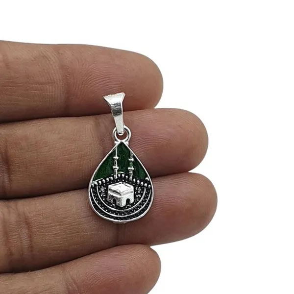 Silver_Mecca_Madina_Pendant_For_Unisex