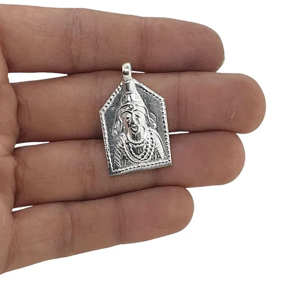 Silver_Sheetla_Mata_Pendant_For_Unisex