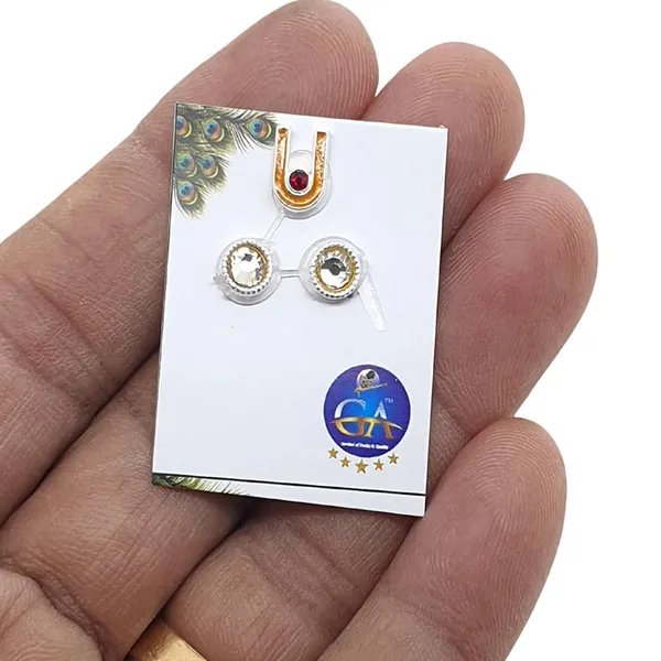 Silver_Tilak_&_Earrings_Idol_Jewellery_For_Krishna_Idol