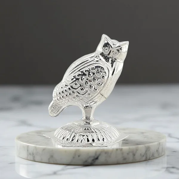 Silver_Owl_Idol_For_Good_Luck