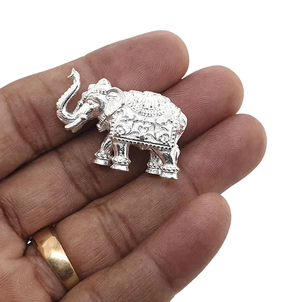 Silver_Elephant_Idol_For_Pooja_Item