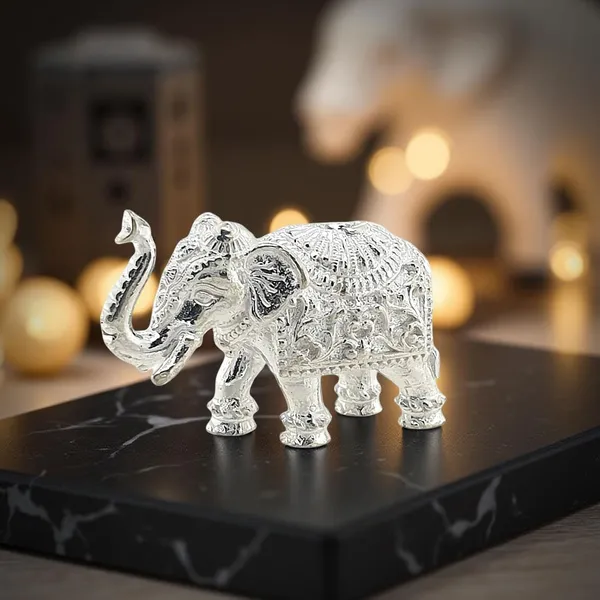 Silver_Elephant_Idol_For_Pooja_Item