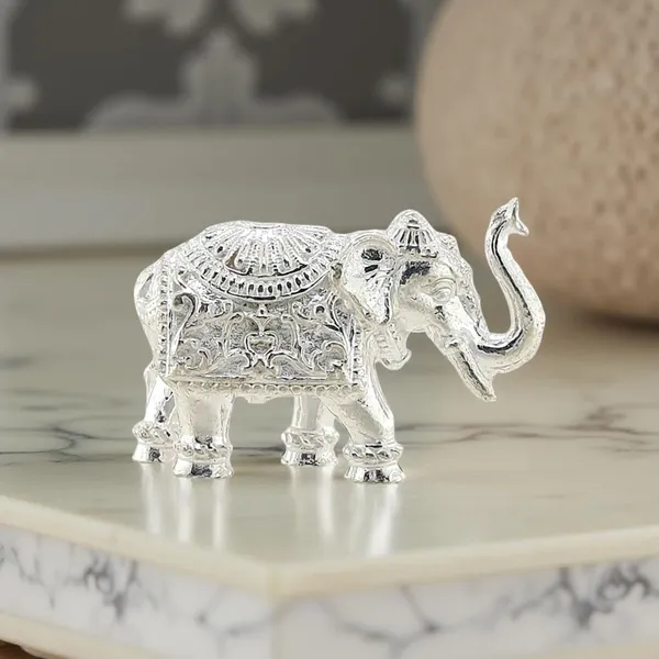 Silver_Elephant_Idol_For_Pooja_Item