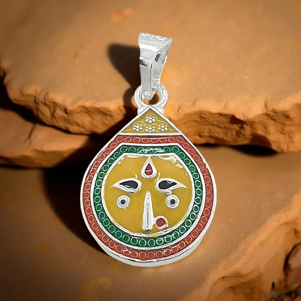 Silver_Maa_Kalka_Pendant_For_Unisex