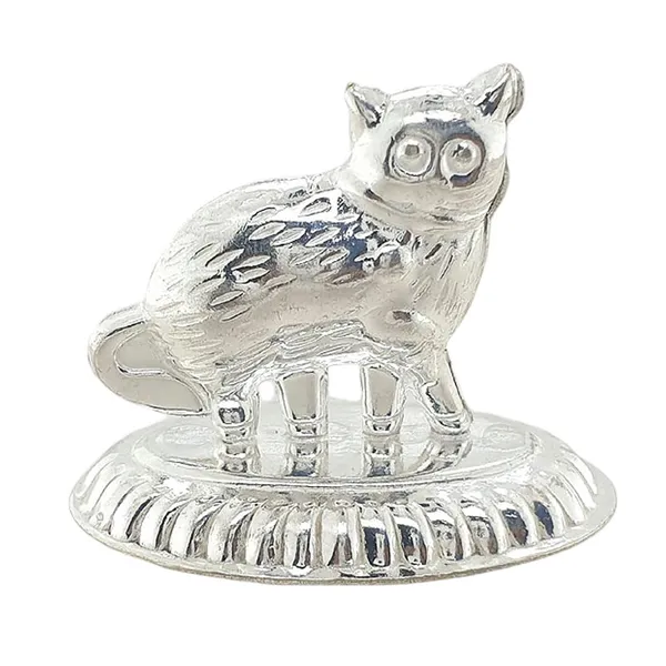 Silver_Cat_Idol_For_Pooja_Item