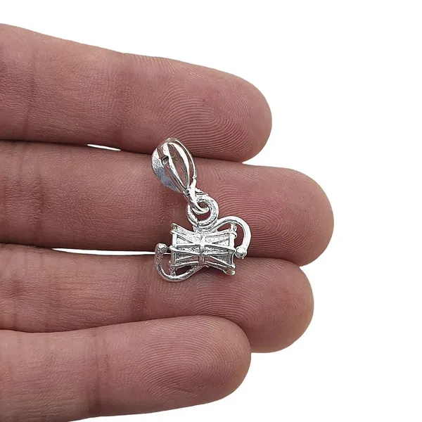 Silver_Damru_Pendant_For_Unisex