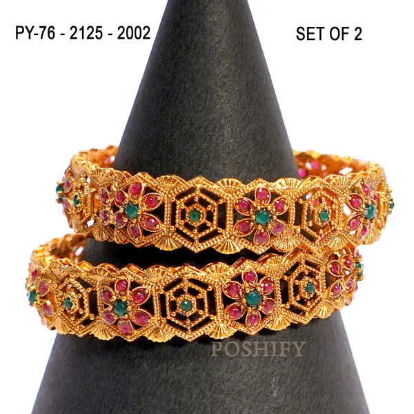 Luxury_Gold_Plated_Pure_Brass_Bangles_for_Women_|_Bangles_Set_|_2125_-_2002_|_Latest_Stylish_Traditional_Kada_Bangles_|_Just_Like_Real_Gold_Jewellery_|_Fashion_|_SET_OF_2