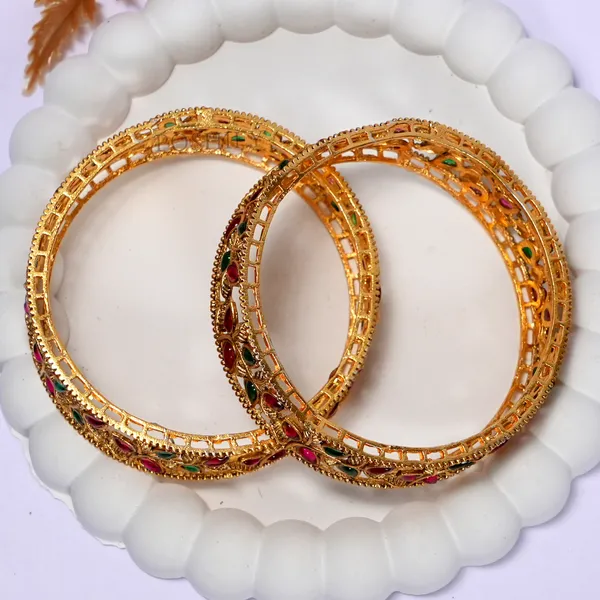 Luxury_Gold_Plated_Pure_Brass_Bangles_for_Women_|_Bangles_Set_|_2136_-_1981_|_Latest_Stylish_Traditional_Kada_Bangles_|_Just_Like_Real_Gold_Jewellery_|_Fashion_|_SET_OF_2