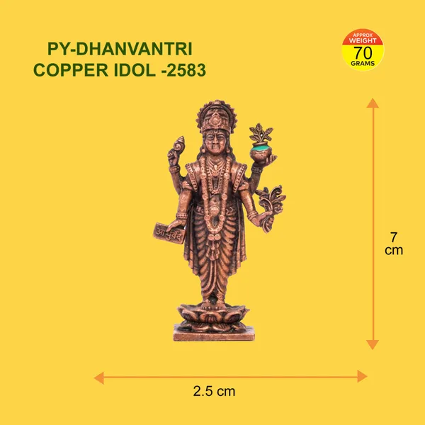 DHANVANTRI_COPPER_IDOL