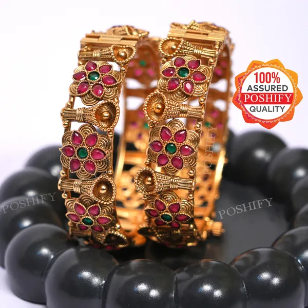 Luxury_Gold_Plated_Pure_Brass_Bangles_for_Women_|_Bangles_Set_|_1333_-_1477_|_Latest_Stylish_Traditional_Kada_Bangles_|_Just_Like_Real_Gold_Jewellery_|_Fashion_|_SET_OF_2