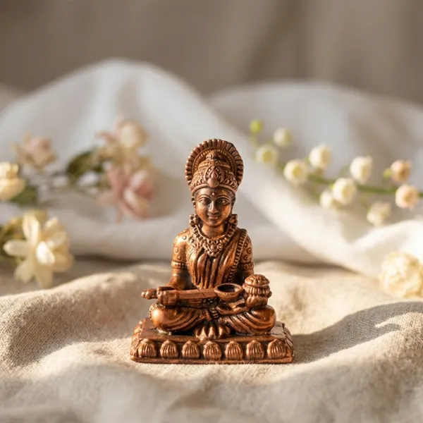 SARASWATHI_MATA_COPPER_IDOL