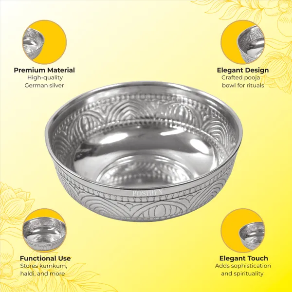 German_Silver_Elegant_&_Kumkum_Bowl