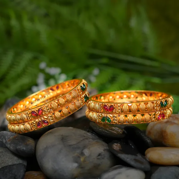 Luxury_Gold_Plated_Pure_Brass_Bangles_for_Women_|_Bangles_Set_|_2424_-_1911_|_Latest_Stylish_Traditional_Kada_Bangles_|_Just_Like_Real_Gold_Jewellery_|_Fashion_|_SET_OF_4