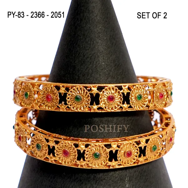 Luxury_Gold_Plated_Pure_Brass_Bangles_for_Women_|_Bangles_Set_|_2366_-_2051_|_Latest_Stylish_Traditional_Kada_Bangles_|_Just_Like_Real_Gold_Jewellery_|_Fashion_|_SET_OF_2