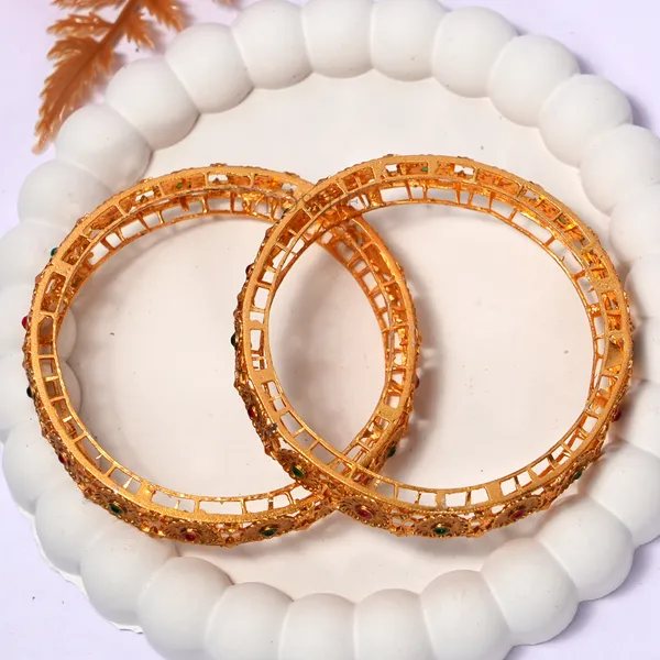 Luxury_Gold_Plated_Pure_Brass_Bangles_for_Women_|_Bangles_Set_|_2366_-_2051_|_Latest_Stylish_Traditional_Kada_Bangles_|_Just_Like_Real_Gold_Jewellery_|_Fashion_|_SET_OF_2