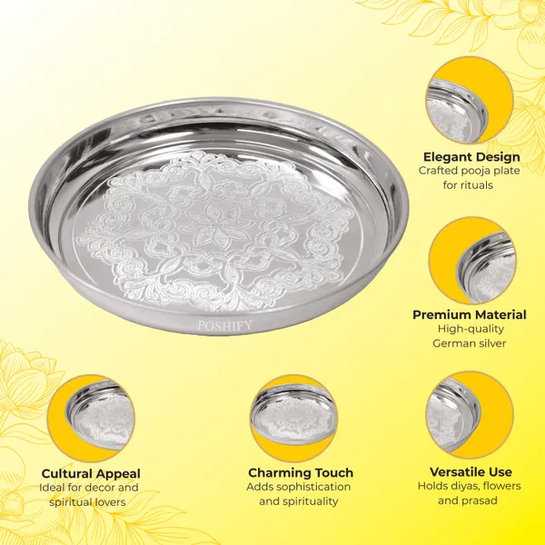 German_Silver_Elegant_&_Pooja_Thali
