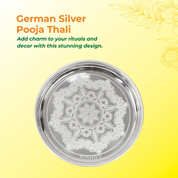 German_Silver_Elegant_&_Pooja_Thali