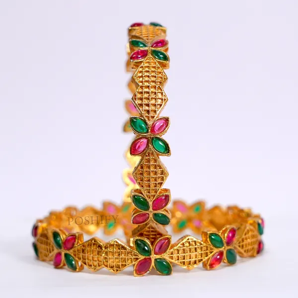 Luxury_Gold_Plated_Pure_Brass_Bangles_for_Women_|_Bangles_Set_|_2385_-_2072_|_Latest_Stylish_Traditional_Kada_Bangles_|_Just_Like_Real_Gold_Jewellery_|_Fashion_|_SET_OF_2
