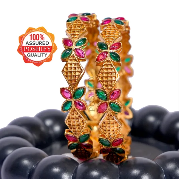 Luxury_Gold_Plated_Pure_Brass_Bangles_for_Women_|_Bangles_Set_|_2385_-_2072_|_Latest_Stylish_Traditional_Kada_Bangles_|_Just_Like_Real_Gold_Jewellery_|_Fashion_|_SET_OF_2