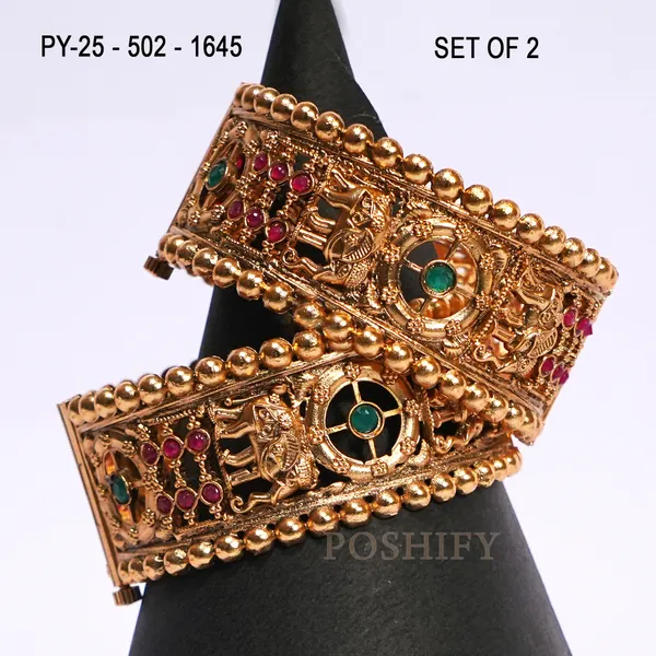 Luxury_Gold_Plated_Pure_Brass_Bangles_for_Women_|_Bangles_Set_|_502_-_1645_|_Latest_Stylish_Traditional_Kada_Bangles_|_Just_Like_Real_Gold_Jewellery_|_Fashion_|_SET_OF_2