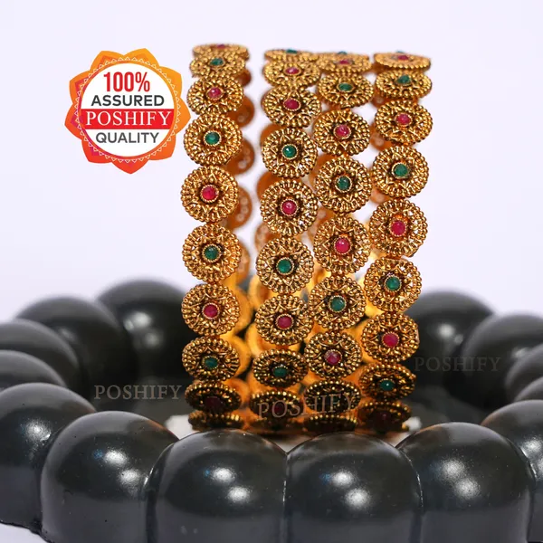 Luxury_Gold_Plated_Pure_Brass_Bangles_for_Women_|_Bangles_Set_|_1485_-_1498_|_Latest_Stylish_Traditional_Kada_Bangles_|_Just_Like_Real_Gold_Jewellery_|_Fashion_|_SET_OF_4