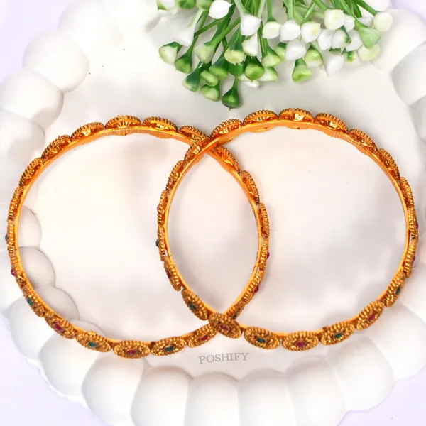 Luxury_Gold_Plated_Pure_Brass_Bangles_for_Women_|_Bangles_Set_|_1485_-_1498_|_Latest_Stylish_Traditional_Kada_Bangles_|_Just_Like_Real_Gold_Jewellery_|_Fashion_|_SET_OF_4