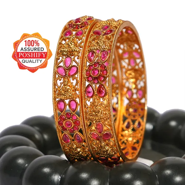 Luxury_Gold_Plated_Goddess_Laxmi_Design_Pure_Brass_Bangles_for_Women_|_Bangles_Set_|_1489_-_1505_|_Latest_Stylish_Traditional_Kada_Bangles_|_Just_Like_Real_Gold_Jewellery_|_Fashion_|_SET_OF_2