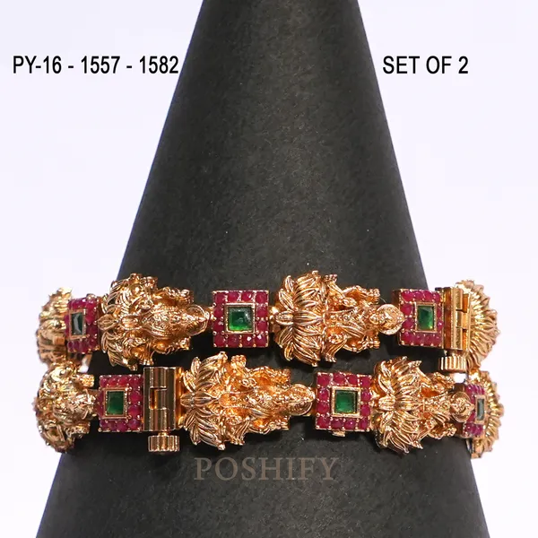 Luxury_Gold_Plated_Goddess_Laxmi_Design_Pure_Brass_Bangles_for_Women_|_Bangles_Set_|_1489_-_1505_|_Latest_Stylish_Traditional_Kada_Bangles_|_Just_Like_Real_Gold_Jewellery_|_Fashion_|_SET_OF_2