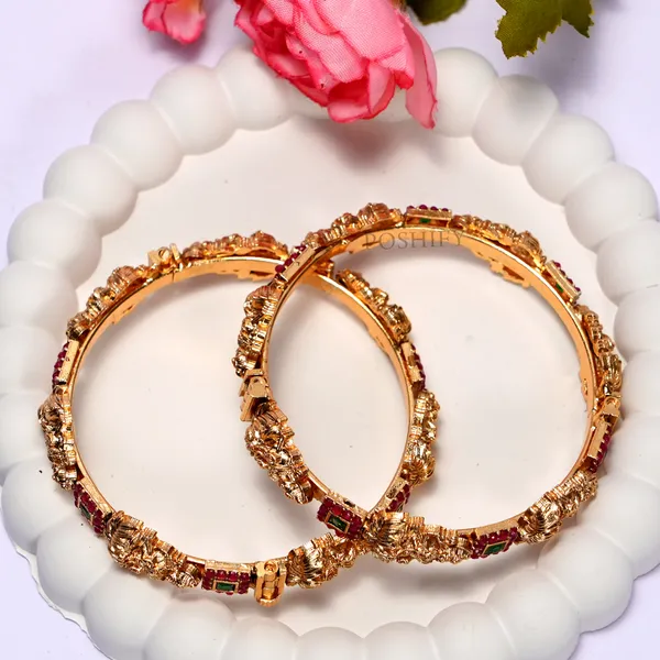 Luxury_Gold_Plated_Goddess_Laxmi_Design_Pure_Brass_Bangles_for_Women_|_Bangles_Set_|_1489_-_1505_|_Latest_Stylish_Traditional_Kada_Bangles_|_Just_Like_Real_Gold_Jewellery_|_Fashion_|_SET_OF_2