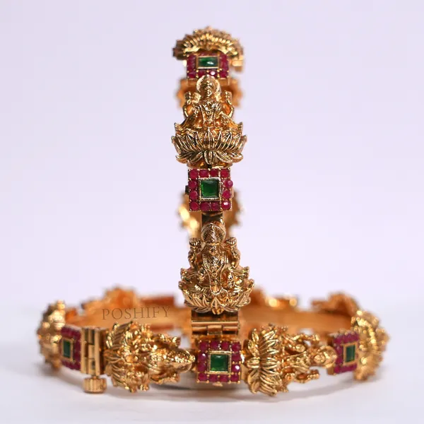 Luxury_Gold_Plated_Goddess_Laxmi_Design_Pure_Brass_Bangles_for_Women_|_Bangles_Set_|_1489_-_1505_|_Latest_Stylish_Traditional_Kada_Bangles_|_Just_Like_Real_Gold_Jewellery_|_Fashion_|_SET_OF_2