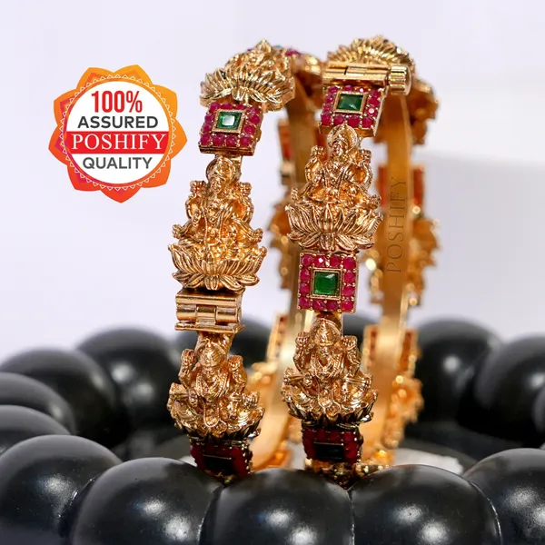 Luxury_Gold_Plated_Goddess_Laxmi_Design_Pure_Brass_Bangles_for_Women_|_Bangles_Set_|_1489_-_1505_|_Latest_Stylish_Traditional_Kada_Bangles_|_Just_Like_Real_Gold_Jewellery_|_Fashion_|_SET_OF_2