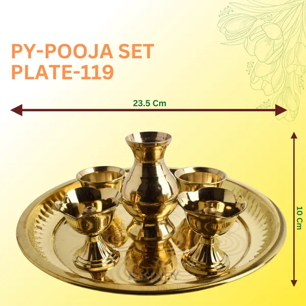 Gold_Brass_Pooja_Thali_Set
