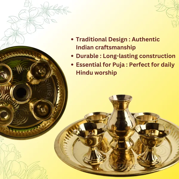 Gold_Brass_Pooja_Thali_Set