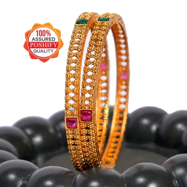 Luxury_Gold_Plated_Pure_Brass_Bangles_for_Women_|_Bangles_Set_|_2422_-_2023_|_Latest_Stylish_Traditional_Kada_Bangles_|_Just_Like_Real_Gold_Jewellery_|_Fashion_|_SET_OF_4