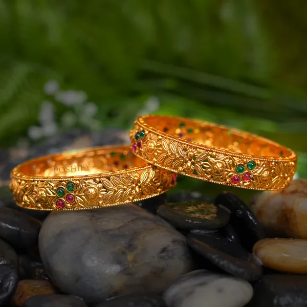 Luxury_Gold_Plated_Pure_Brass_Bangles_for_Women_|_Bangles_Set_|_2358_-_2037_|_Latest_Stylish_Traditional_Kada_Bangles_|_Just_Like_Real_Gold_Jewellery_|_Fashion_|_SET_OF_2