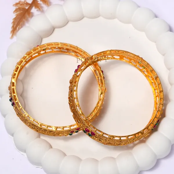 Luxury_Gold_Plated_Pure_Brass_Bangles_for_Women_|_Bangles_Set_|_2358_-_2037_|_Latest_Stylish_Traditional_Kada_Bangles_|_Just_Like_Real_Gold_Jewellery_|_Fashion_|_SET_OF_2